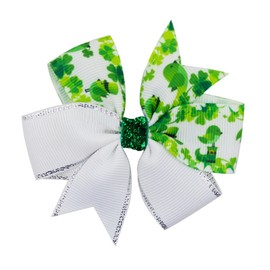 Mikinona 8PCS Patrick's Day Bowknot Hair Clips for Fashionable Accessories for Birthdays Special Occasions Random Colors Stylish Hairpin Random Color