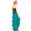Steampunk Victorian gótico Womens disfraz Show Girl Falda (Teal), Verde