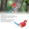 Parrot Figurine Simulation Vivid Innovative Wall Mounted Hand Painted Resin