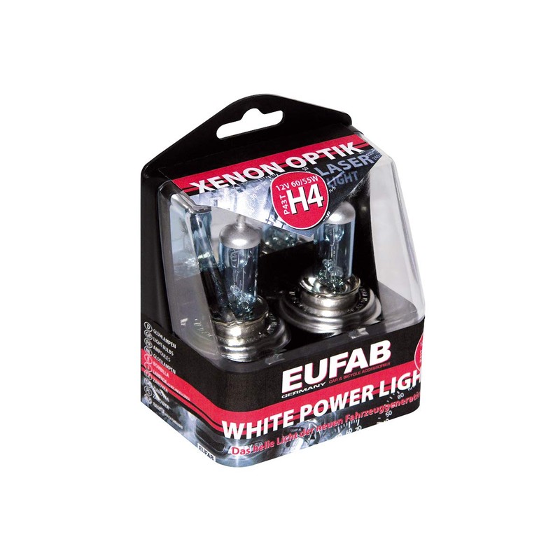 Eufab 13390 White Power Light 12 V 60/55 W P43T