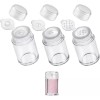 ZGGAZCA 3Pcs 파우더 병 미니 글리터 셰이커 용기 여행용 사이즈