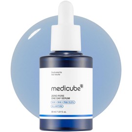 MEDICUBE Zero Pore One Day Serum, Sérum Facial Coreano con 15.2 AHA BHA PHA, Niacinamida 2 y Alantoína, para Poros Visibles, Sebo y Textura, 30 ml    