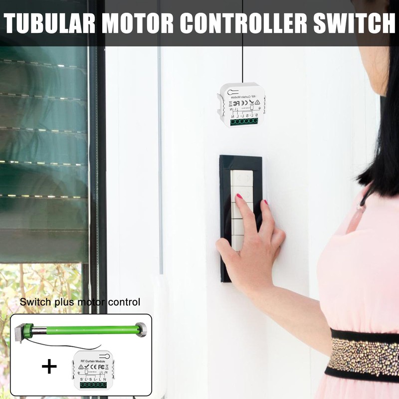 Set of 2 Wireless Roller Shutter Control Retrofit Set, Smart