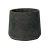 Petite Black Planter 6" H x 7" - Black Washed
