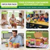 Cozary 15 Pezzi Contenitori Ermetici per Alimenti Piccoli, 250ML Riutilizzabili