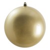 Vickerman 6" Plastic Ball Ornaments in Candy Champagne Gold (Set