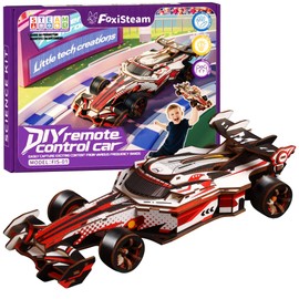 FoxiSteam 3D Wooden Puzzle - Hydraulic Robotic Arm Kit with 3 Control Levers, UV Printed STEM Toy, DIY Assembly Mechanical Arm for Kids & Adults to Grab & Rotate Objects