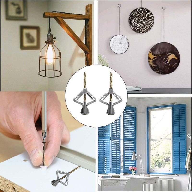 Plasterboard Wall,Plugs and Screws/Wall Fixing Plastic Expansion/Plug Anchor Bolts Anti