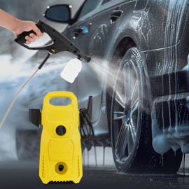 Electric Pressure Washer, 2175 PSI 1.4 GPM Power Washer with 32.8 FT Hose, Adjustable Nozzle - Linear, Fan Shape and Foam, 250 ML Foam Tank for Cars, Fences, Driveways, Patios, Home Cleaning