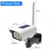 Solar Powered Fake Security Camera, Dummy Simulated CCTV Surveillance System
