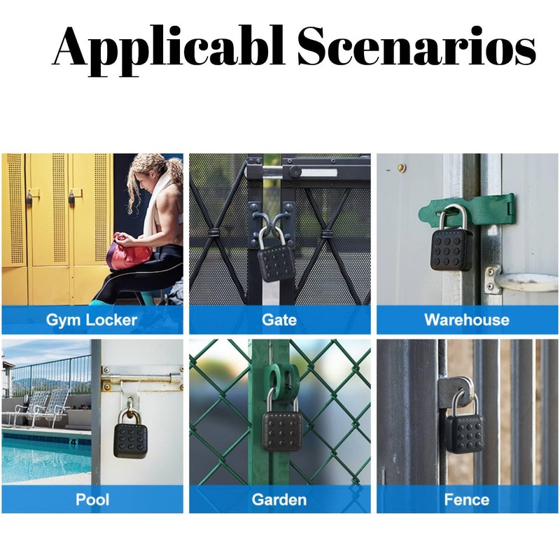 Combination Lock for Locker, Relihom Padlock with Code, Gym Locker