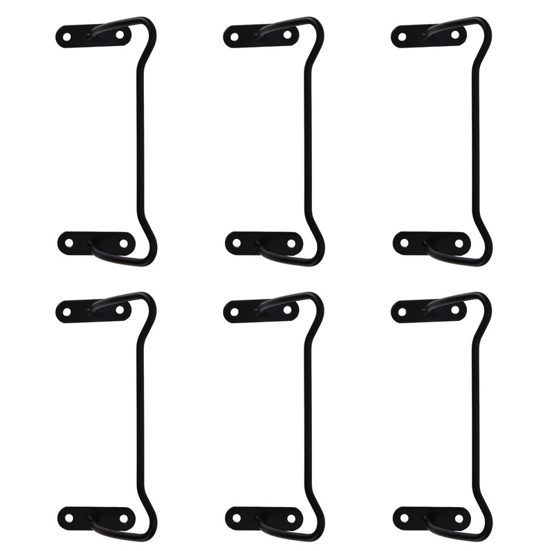 Pack of 6 Metal Red Wine Display Holder Wall Mounted