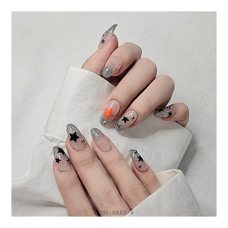 [M;H #] Piece of Star Handmade Nail Tips - Required