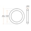 sourcing map Fluorine Rubber O Rings, 9mm OD, 5.2mm Inner