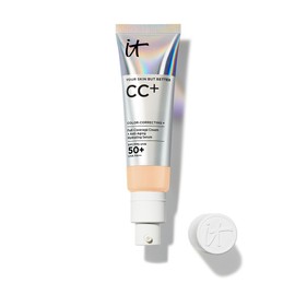 It Cosmetics CC Cream con Protector Solar FPS 50+ - Base de Maquillaje Correctora de Cobertura Completa, 7 en 1 con Suero Hidratante, Vitamina E y Niacinamida, 32 ml