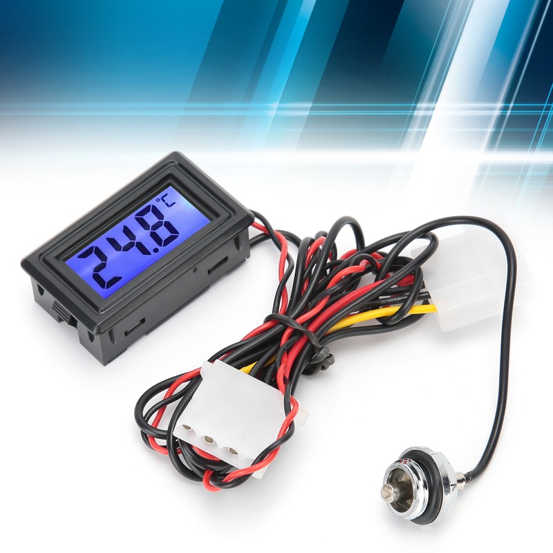 Water Cooling Thermometer Digital Display Computer Temperature Meter WDXS-DT 5V-24V