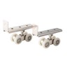2pcs 4-Wheel Metal Sliding Track Pocket Door Roller Wheel Set