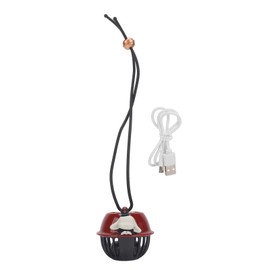 Hanging Neck Fan Leafless Cute Cartoon Design Quiet USB Rechargeable 3 Speeds Adjustable with Lanyard Neck Cooling Fan for Summer