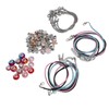 Charm Bracelet Making Kit Basic Bracelets Colored Beads Pendants Jewelry