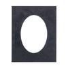 CountryArtHouse Black Suede Acid Free 9x13 Oval Picture Frame Mat