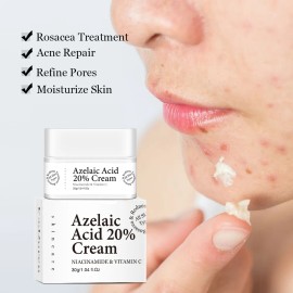 Crema Con Ácido Azelaico Al 20% Niacinamida Y Vitamina C Todo Tipo De Piel Día/noche