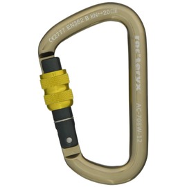 roc'teryx RTAC708W Climbing Carabiner Duralumin 70.1 lbs (30 kg) Newton Jurassarty Screw Amber