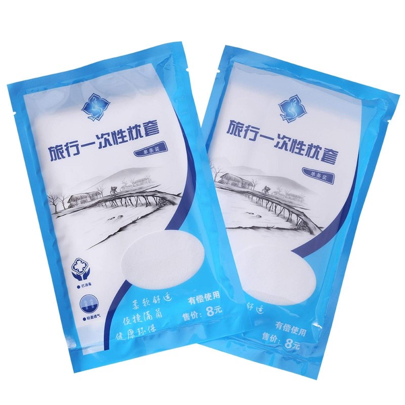 Demeras Disposable Pillow Case Pillow Protectors Non-woven Disposable Pillowcase Prevent