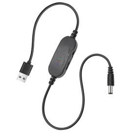 Panlouting Ersatz USB Kabel 5V mit Einstellbarer Geschwindigkeit und Richtung für Nagelfräser | 150cm | DC 3,5 * 1,35mm | LED Anzeige