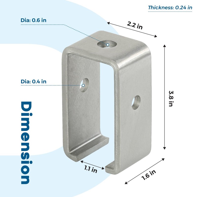 Channel Trolley Track Hanger Bracket, Intermediate Support Bracket for All