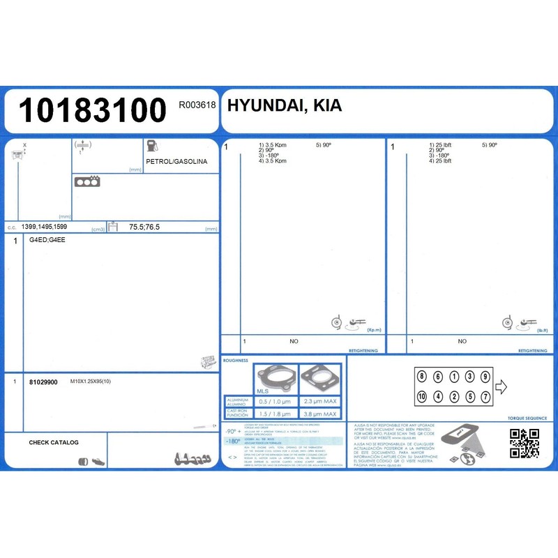 Cylinder Head Screw Set