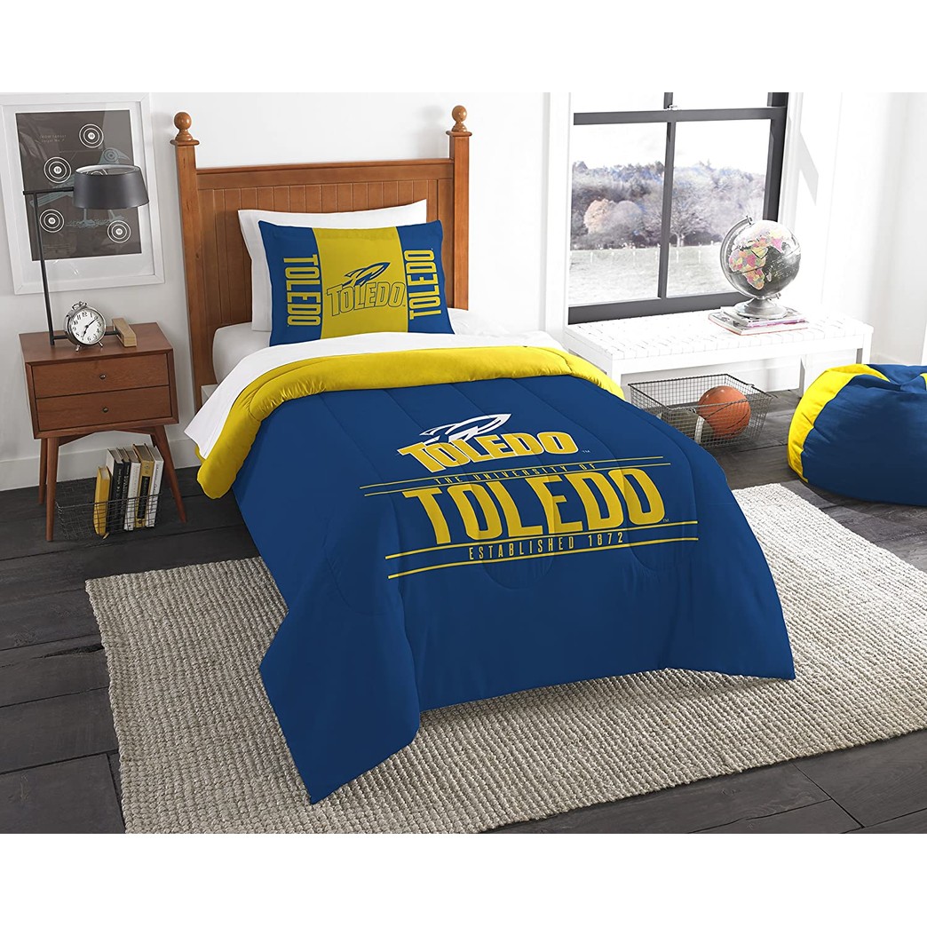 Officially Licensed NCAA "Modern Take" Twin Comforter and Sham