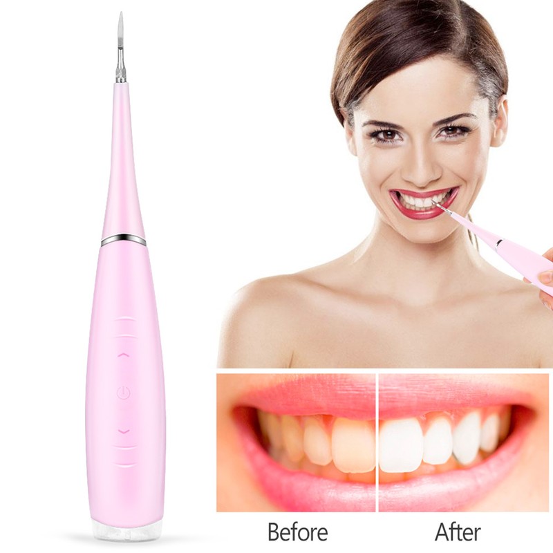 Portable Electric Calculus Plaque Removal Teeth Tartar Clean Dental Scaler
