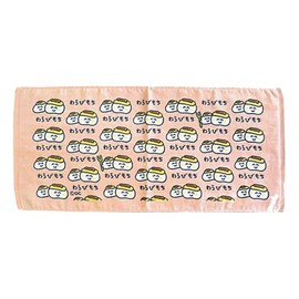 Warabimochi-san Face Towel, Printed Long Towel, Okaki Series