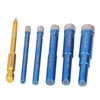 6PCS Brazed Dry Drill Bit Wear Resistant Vaccum Brazing Diamond