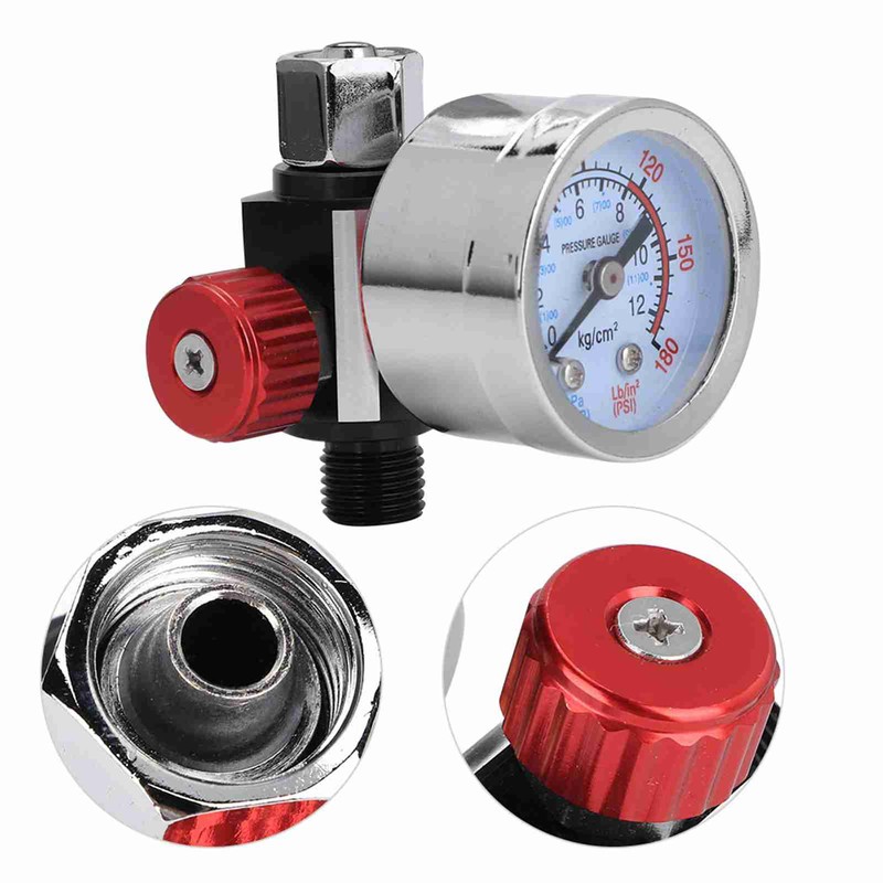 Air Pressure Regulator Gauge Adjustable Spray Gun Instrument Pneumatic Tool