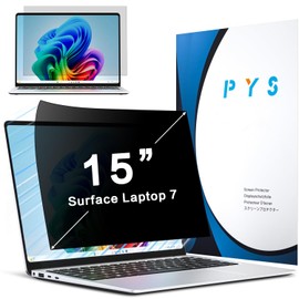 PYS 360° Privacy Screen Protector for 15" Surface Laptop 7 Generation 2024 Anti Glare Blue Light Filter Anti Fingerprints