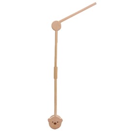 Promise Babe Baby Mobile Holder Wooden Bear Design, Baby Cot Changing Table DIY Mobile Holder Height Adjustable Playpen Baby Mobile Holder Frame Rod for Hanging Music Box Wind Chime Bed Bell