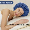 ATNKE Women's Silk Sleeping Bonnet Soft Double Layer Satin Lined