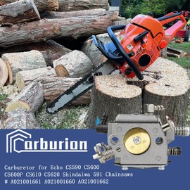 Carburionix CS 590 Carburetor Tune Up Kit for Echo CS-600P CS590 CS-590 CS600 CS610 CS620 A021001662 A021001661 A021001660 90167Y Chainsaws Engine carb
