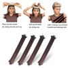 4 PCS Heatless Blowout Rods, Brown Overnight Blowout Rods, Heatless