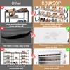 ROJASOP Shoe Rack with Covers 10 Tier Large Shoe Organizer