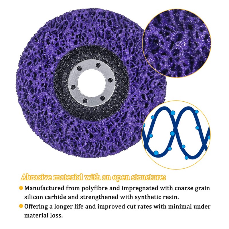 12 Pack 4" x 5/8" Strip Discs Stripping Wheel Fit
