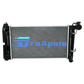 YoApoio Aluminum Core Radiator for 2003-2008 Toyota Corolla Matrix Pontiac Vibe Base CE GT LE 1.8L, 2004 2005 2006 2007 Full Performance Aluminium Radiators