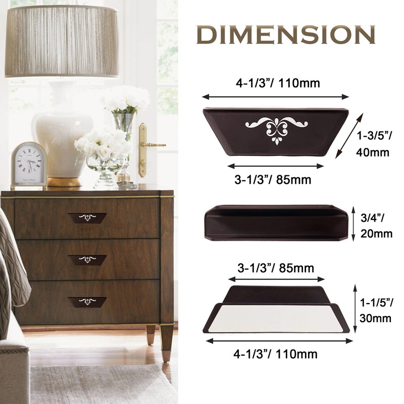 CcHhyyt 10 Pack Self-Stick Handle No Drilling Self-Adhesive Drawer Knobs