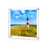 Ludery 8x10 Clear Acrylic Wall Mount Floating Frameless Picture Frame,Clear