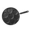 Hyuduo Aebleskiver Pan with 7 Holes, Non Stick Fried Eggs