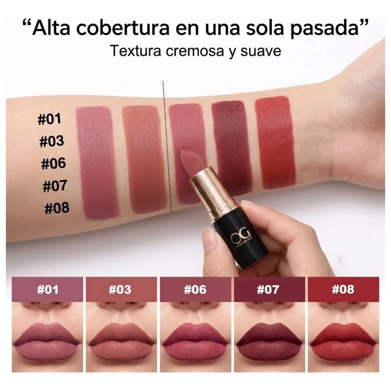 OG Premium Moisturizing Matte Red Lipstick – Long-lasting, Elegant Finish