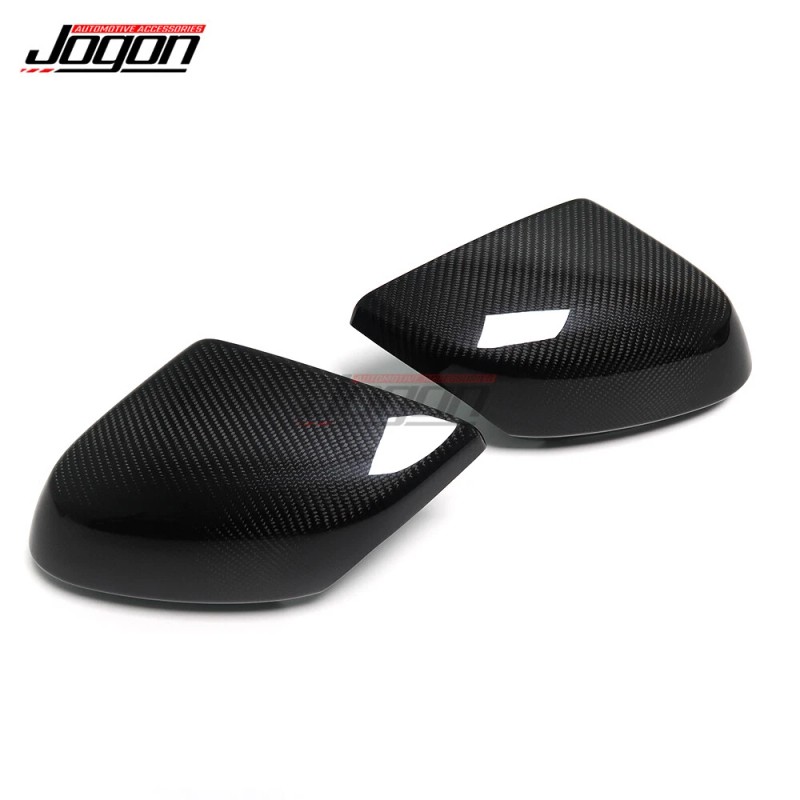 JOGON Carbon Fiber Side Rearview Mirror Cover Caps For Corvette