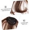 Baluue Clip in Hair Extensions Heat Resistant Fringe Wig Curly