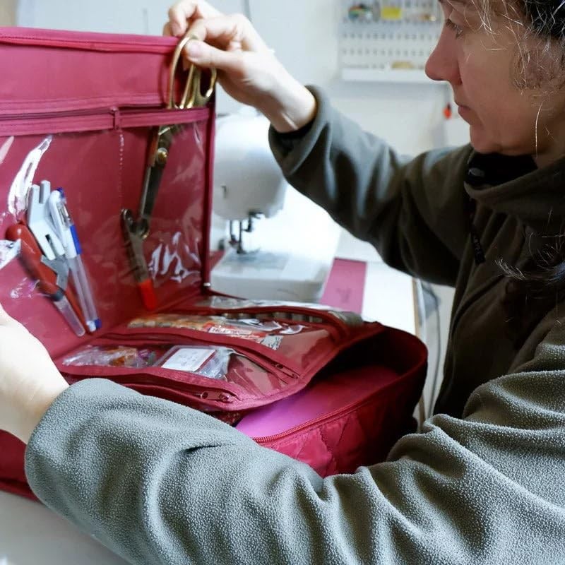 Madam Sew Multi-Pocket Binder Bag with Zipper – BinderBag Organizer